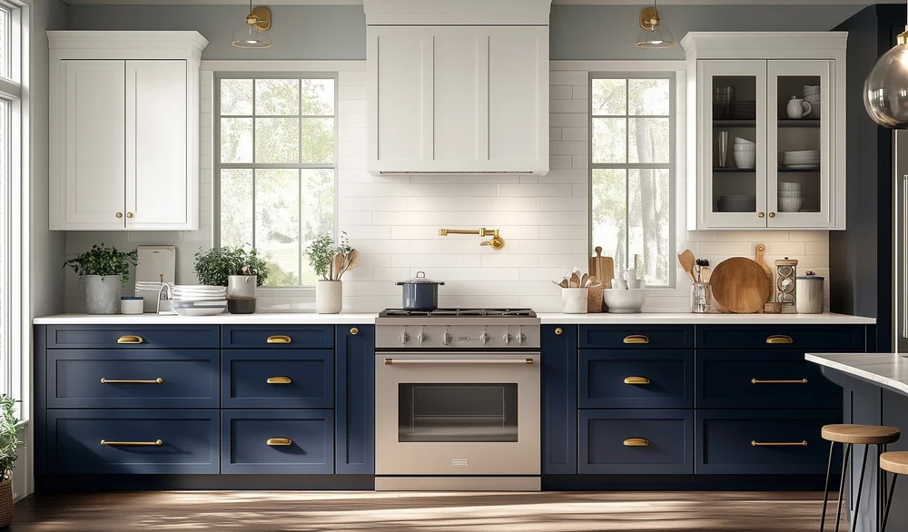 Modern kitchen remodel showcasing financing options available through TBros Plumbing & Remodeling.